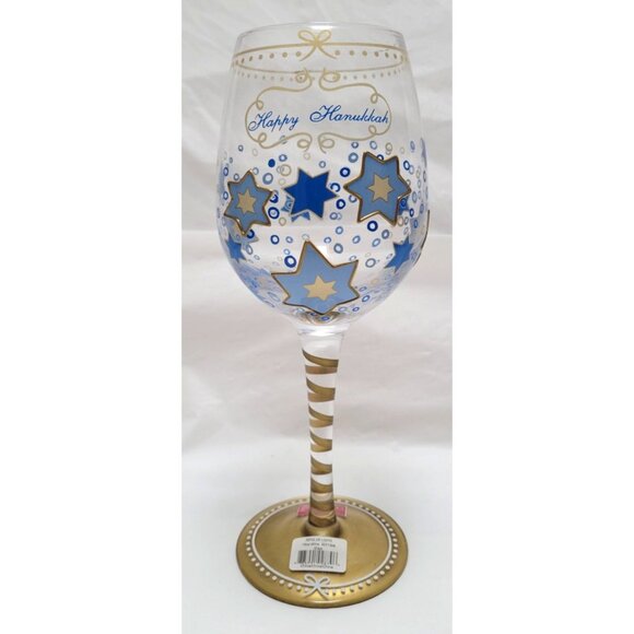 Celebrations by Mikasa Hand-Painted Festival of Lights 15 oz Wine Glass #5071304 - Picture 2 of 12